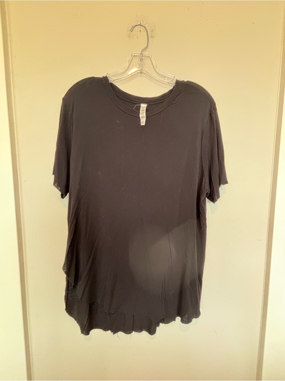 ALO Yoga Black Short Sleeve Crew Tee